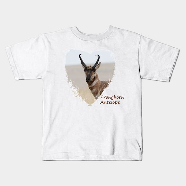 Pronghorn Antelope- Prairie Speedster Kids T-Shirt by Whisperingpeaks